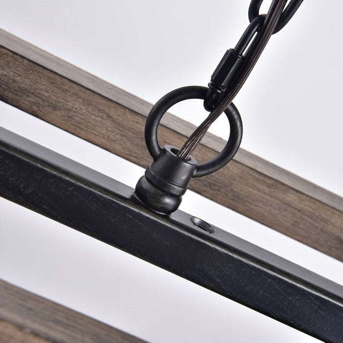 4 Light Adjustable Dimmable Rectangle Chandelier