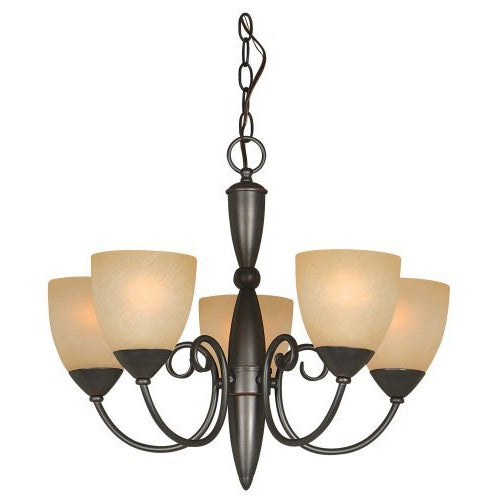Classic Style 5-Light Bronze Chandelier