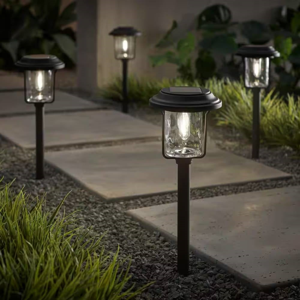 4 Pack - Solar LED Light Set - Outdoor Path Lighting